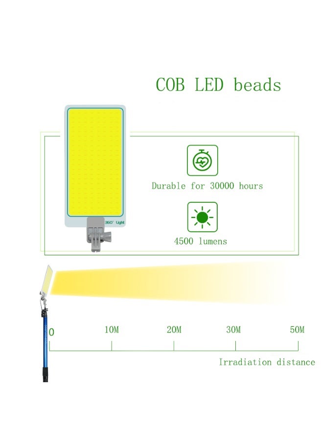 JIHAM Professional Night Fishing LED Light Kit Featuring FRP Adjustable Rod, 228 High Intensity LEDs, Remote Control, Power Clips and Waterproof Oxford Storage Bag - Image 3